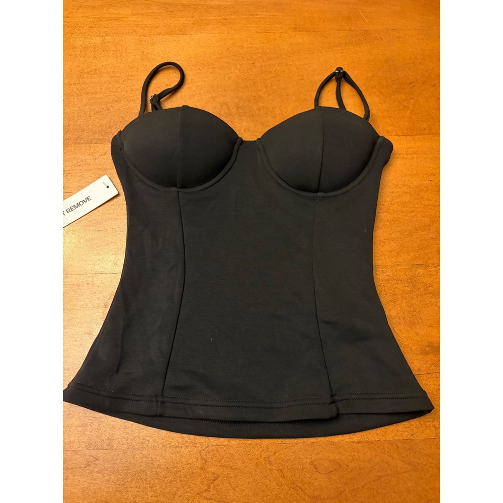 Princess Polly Anataza Underwire Top Black Sweetheart Neckline Cami US 4